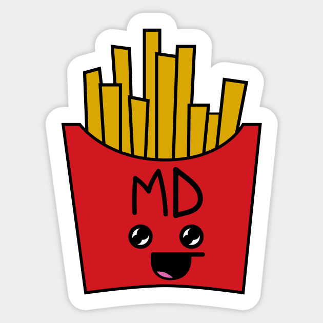 Mattdonald's Fries Sticker by JG